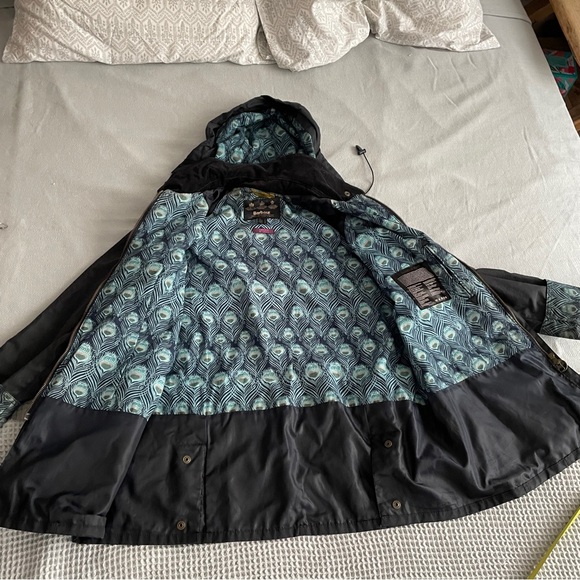 BARBOUR LIBERTY BEADNELL WAX COTTON HOODED JACKET, EUC. US 14 UK 18 - Picture 3 of 16